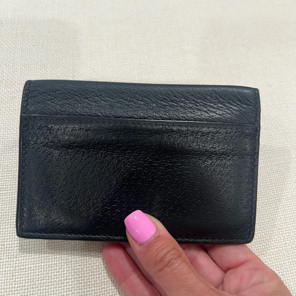 Gucci Black/Green Leather Card Holder - Picture 8 of 8